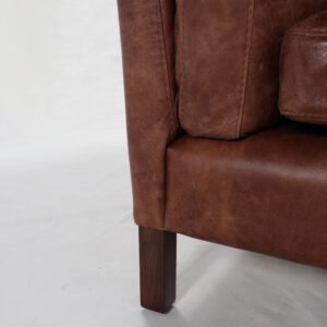 Sofa Triple Cuero Cocoa