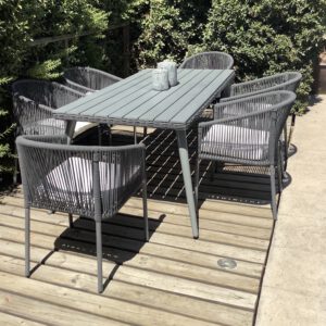 Set de comedor Náutica GRIS