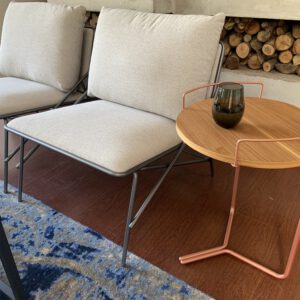 Mesa Lateral Bandeja cobre