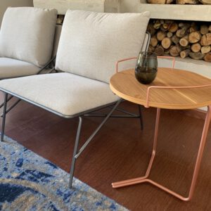 Mesa Lateral Bandeja cobre