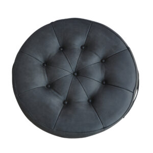 Banco de Cuero Negro Mate