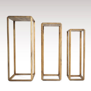 Plinto de Teca Mediano